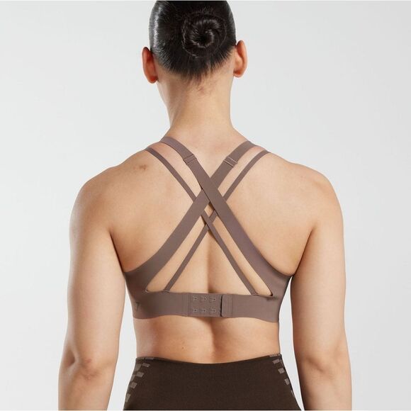 Gymshark APEX LIMIT SPORTS BRA Size S Truffle Brown NWT In packaging - Picture 2 of 8